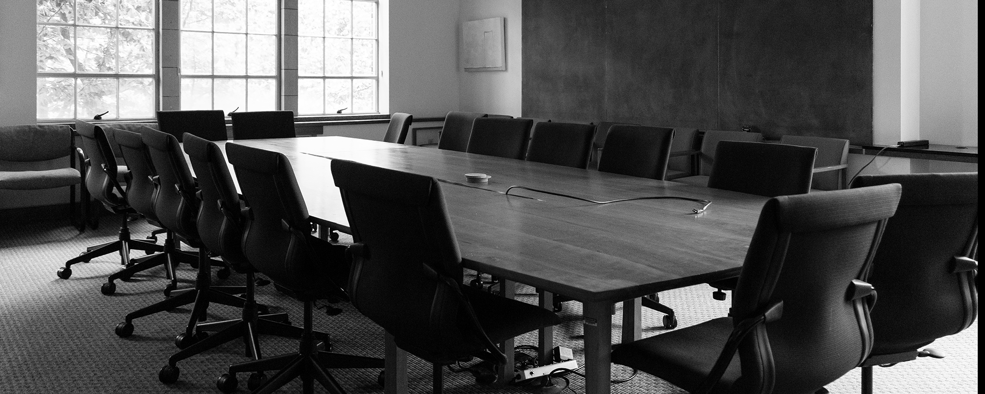 Conference table and chairs