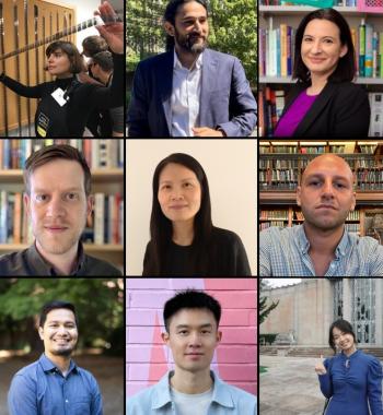 Headshots of nine fellowship participants