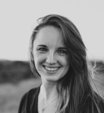 A black and white portrait of Leila Kate Norako