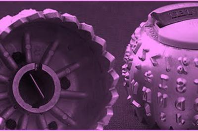 IBM Selectric typewriter with a purple filter