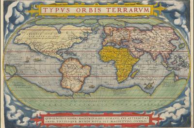 World map from Ortelius’ atlas