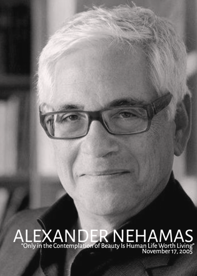 Black and white image of Alexander Nehamas.