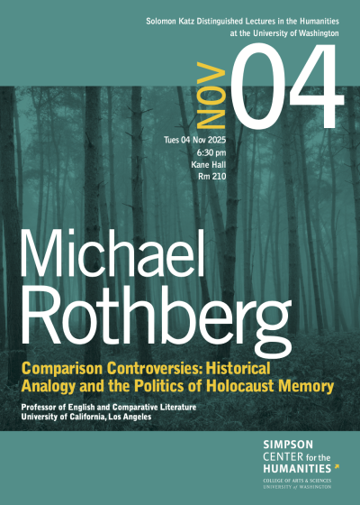 Postcard for Michael Rothberg lecture depicting trees