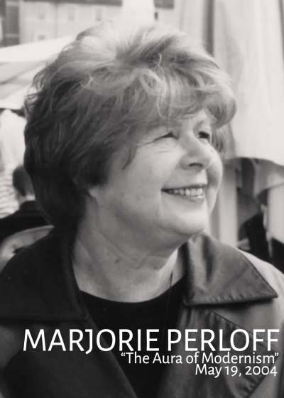 A black and white image of Marjorie Perloff looking to the right.