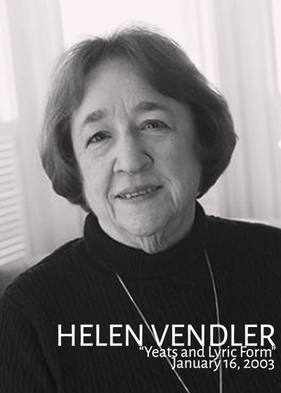A black and white image of Helen Vendler.