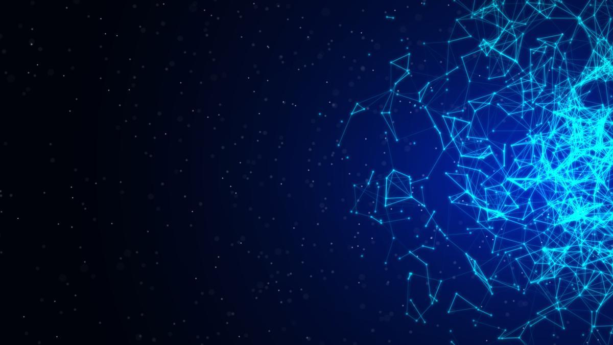 abstract art in blue