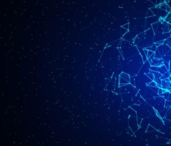 abstract art in blue