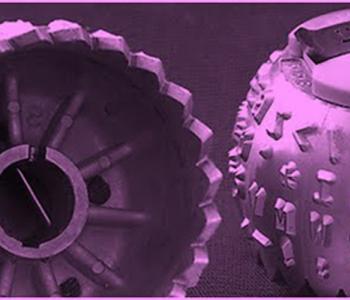 IBM Selectric typewriter with a purple filter